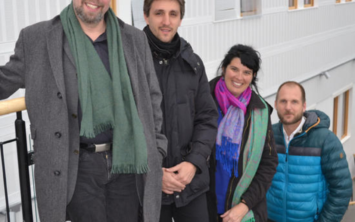  F.v.:  Bjarne Lindel&oslash;v, Sergio Villava, Begona Vicente Yenes og Aitor Gonzales.