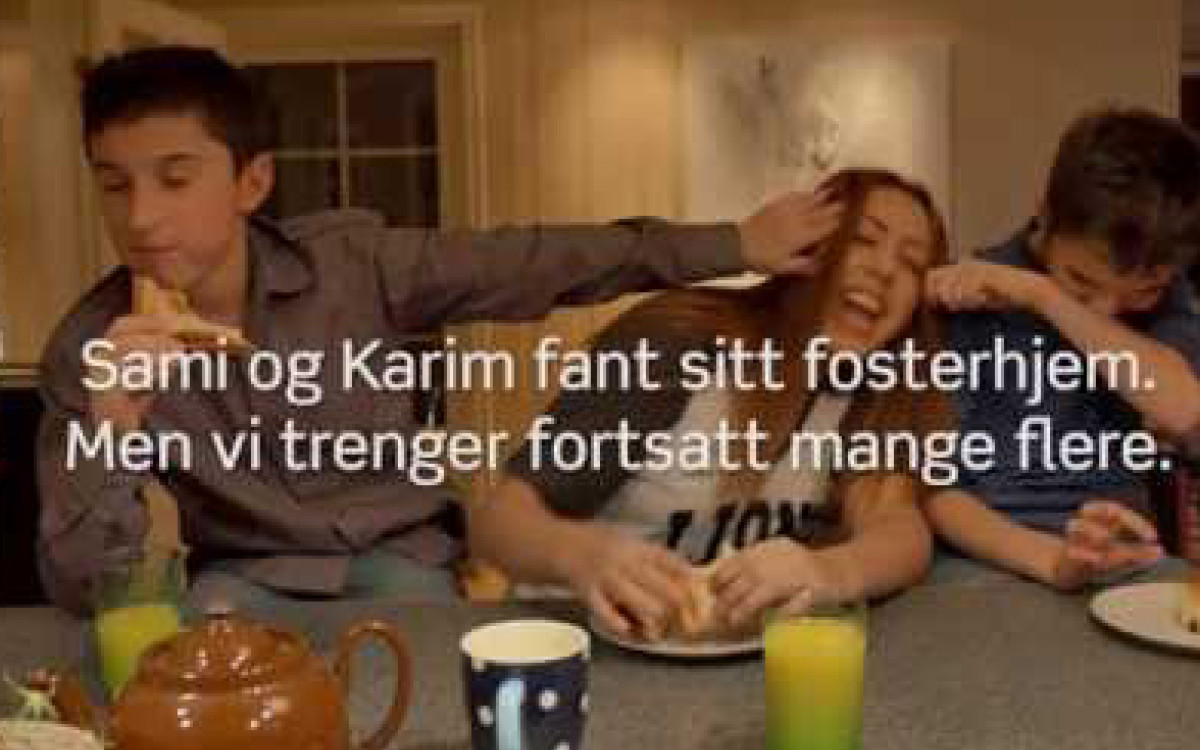 Eksempel p&aring; fosterhjemskampanje.