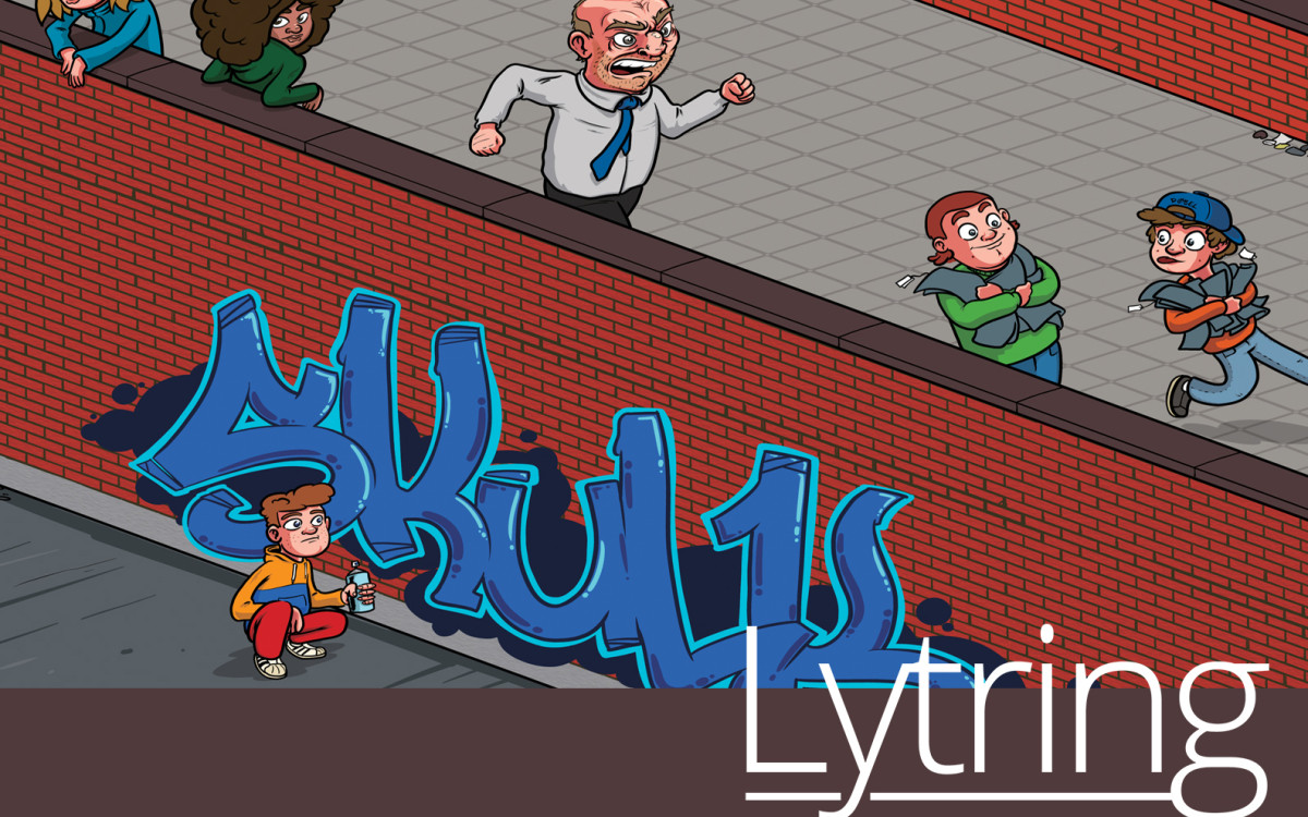 Lytring: Hvem har skylda n&aring;r ungene dropper ut av skolen? Illustrasjon: Vegard Albert Skogmo