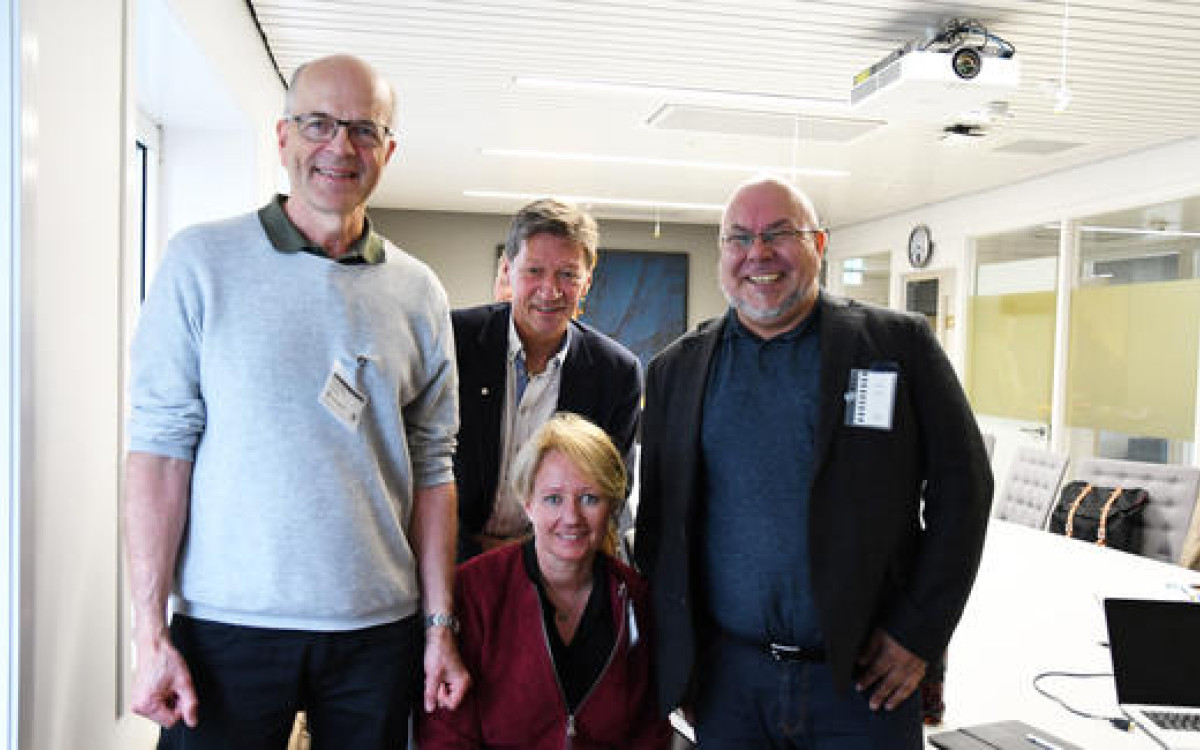 Arbeidsgruppen for norges f&oslash;rste forskernettverk for reiselivet. Fra venstre: Kai V. Hansen, Einar Lier Madsen, Monica Breiby og Jan-Vidar Haukland. Dorthe Eide og Kirsti Mathiesen Hjemdahl var ikke ...