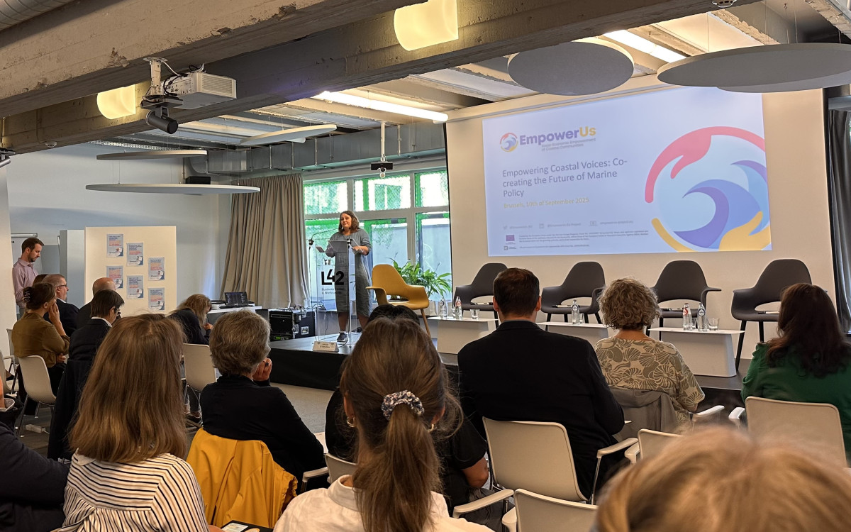 Maiken Bjørkan - EmpowerUs avslutningskonferanse. Foto: NNEO