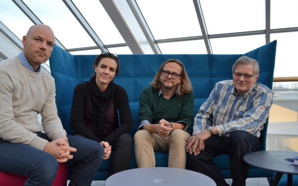 Klare til nybrottsforskning: f.v.: Kurt Elveg&aring;rd, Janikke Solstad Vedeler, Terje Olsen og John Eriksen.