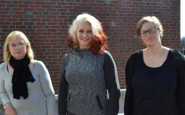 Forskerteamet: Therese Andrews, Ann Kristin Eide og Clara Luckner Str&oslash;msvik.