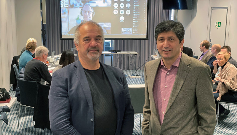 Jarle L&oslash;vland og Arman M. Kouch. Foto: Thoralf Fagertun