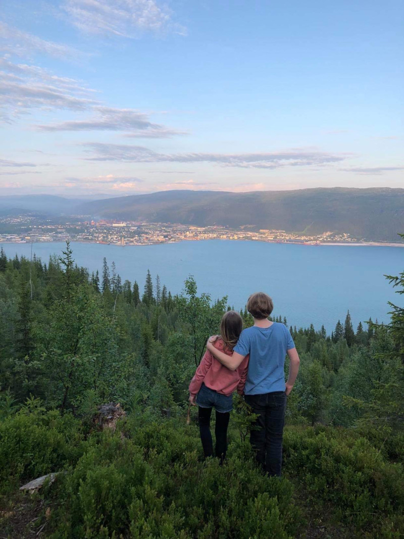 Utsikt over Mo i Rana. Foto: Cecilie Nordvik